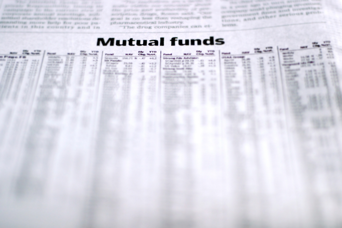 mutual funds listed in newspaper