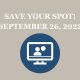 Save your spot for our next webinar on September 26, 2022